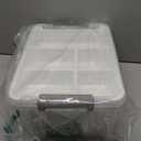 Citylife 17 QT Plastic Storage Box with Removable Tray Craft Organizers and Storage Clear Storage Container for Organizing Bead, Tool, Sewing, Playdoh