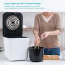 Home Zone Living Electric Composter for Kitchen, Helps Turn Food Waste Into Pre-Compost, Features Auto-Cleaning Cycle, Large Capacity 3 Liters Size
