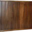 Large Acacia Wooden Serving Tray with Handles 20 x 14 inch Decorative Coffee Table Ottoman Tray for Living Room Extra Large for Kitchen Dinner Food Bar Breakfast in Bed (Color Brown)