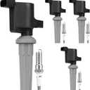 Autoexact Ignition Coil Packs and Iridium Spark Plugs Kit Fit for Ford 2010-2020 Fusion 2009-2019 Escape C-Max Lincoln MKZ Mercury Mariner Milan 2.0L 2.5L L4, # UF621 DG522 Set of 4