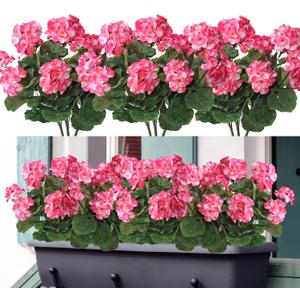 Dremisland 6 Pack Artificial Geranium Flowers for Outdoors Fake Geranium Silk Flowers Outdoor UV Resistant Garden Plants Bush Faux Flowers for Home Wedding Table Centerpieces Decor (Pink, 6Pack) Dremisland 6 Pack Artificial Geranium Flowers for Outdoors Fake Geranium Silk Flowers Outdoor UV Resistant Garden Plants Bush Faux Flowers for Home Wedding Table Centerpieces Decor (Pink, 6Pack)