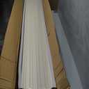 Wall Panels for Interior Wall Decor 16 Pack 48"x 6", WPC Matte White Accent 3D Wall Panels Decorative Covering Wainscoting Panels, Slat Wall Paneling for Bedroom, TV Wall Decor for Living Room