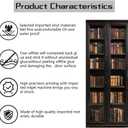 Arricraft 2 Pcs Self-Adhesive Door Sticker, 31.5"x78.7" Book Shelf Pattern Door Murals Stickers PVC Wall Removable Wallpaper Decoration for Christmas Bedrooms Living Room