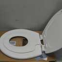 Mayfair NextStep2 Toilet Seat with Built-In Potty Training Seat, Slow-Close, Removable that will Never Loosen, Round, White