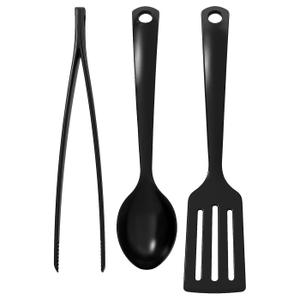 IKEA GNARP 3-Piece Kitchen Utensils Set, Black