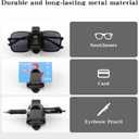 sunglass holder for car visor sunglasses holder clip Metal Auto Vehicles Sun Visor Glasses Truck Tan SUV Sunglass Eyeglass Eye Glass Holder Car Accessories Organization sunglasses visor clip for car