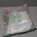 Biscaynebay Fabric Shower Curtain or Liner 72" X 72", White Water Repellent Damask Stripes Bathroom Curtains Machine Washable