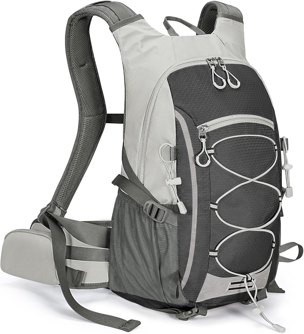 30L Hiking Backpack with Rain Cover Lightweight Hiking Daypack for Travel Camping Outdoors Knapsack for Men Women (Black)