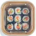 Restaurantware-LIDS ONLY: Matsuri Vision 5.4 x 5.4 x 0.7 Inch Lids For Sushi Containers, 100 Airtight Lid - Containers Sold Separately, No-Fog Design, Clear Plastic Covers, For Sushi Boxes