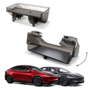 Screen Storage Tray Fits for 25-26 Model Y, 26 YL & 24-26 Model 3 | Fits for 2025-2026 Model Y, 2026 Model YL & 2024-2026 Model 3, ABS magnetic tray, anti-slip silicone mat, tool-free setup