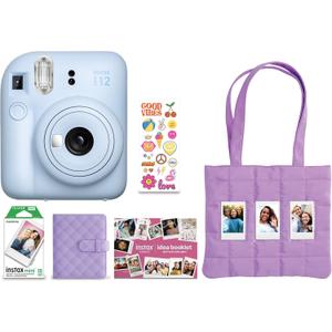 FUJIFILM Instax Mini 12 Holiday Bundle 2025 - Pastel Blue