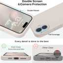 Vooii Compatible with iPhone 16 Case, Liquid Silicone Upgrade [Camera Protection] [Soft Anti-Scratch Microfiber Lining] Shockproof Phone Case for iPhone 16 6.1 inch - Stone