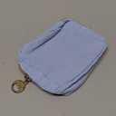 Period Bag for Teen Girls, Corduroy Sanitary Napkin Storage Bag, Menstrual Pad Pouches Tampon Holder for Purse (Blue)