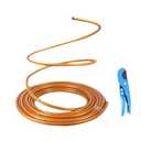 Flexible Tube for Artificial Flowers, Tube Pipe for Fake Flowers, Prop Building, Balloon Arches, Pipe Stem Tubing for Floral Wedding Decor, DIY Arts (Gold(16ft+1Scissor+1Gold base))