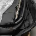 CreekT Full Set Leather Seat Covers for Ford F150 2015-2025, Waterproof Truck Pickup Seat Covers Fit for Ford F-150 Accessories, for Ford F-150 2015-2025 Super Crew/Crew Cab(XL,XLT) (Black)