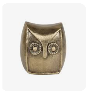 2.5-Inch Handcrafted Brass Owl Showpiece – Vastu & Feng Shui Decorative Figurine for Home, Office & Gift