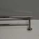 JQK Chrome Towel Bar, 24 Inch 304 Stainless Steel Thicken 0.8mm Double Bath Towel Rack for Bathroom, Towel Holder Polished Chrome Wall Mount, Total Length 27.16 Inch, TB100L24-CH