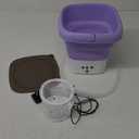 Portable small washing machine,13L Capacity Foldable Mini Washer,Ideal for Baby Clothes, Underwear & Small Items. Perfect for Apartments, Dorms, RVs & Travel (Purple)