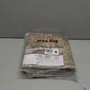 FMFUNCTEX 3x4 Washable Area Rug Brown Vintage Neutral Non Slip Low Pile Traditional Retro Indoor Carpet for Entryway Entrance Soft Floral Throw Rug Living Room Bedroom Kitchen Dining Office Laundry