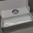 Bluewave Bedding Super Slim Max Cool CarbonBlue Gel Memory Foam Pillow for Stomach and Back Sleepers - Thin, Flat Design with Advanced Cooling (3.25-Inch Height, Standard Size)