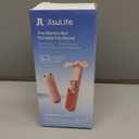 JISULIFE Handheld Mini Fan, 3 IN 1 USB Rechargeable Portable Fan [12-19 Working Hours] with Power Bank, Flashlight, Pocket Design for Travel/Summer/Concerts/Lash, Gifts for Women (Pink)