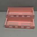 2 Pack Heart Magnetic Spice Rack for Refrigerator Metal Magnet Basket Shelf for Fridge Seasoning Storage Organizers Home Decor Kitchen Accessories (Pink)