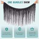 Double Weft Curly Human Hair Bundles 20 Inch Messy Burmese Curly One Bundles Real Human Hair 3C4A 100% Unprocessed Virgin Hair Extensions Quick Weave Natural Color Full Ends 85G