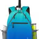 Kids Tennis Backpack, Boys and Girls Junior Bag, For Junior Tennis Rackets, Multiple Pockets with Shoe Compartment, Mesh Padded Straps, Standard Junior