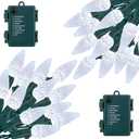 C6 LED Christmas String Lights, 20 ft 60 LED Battery Operated Faceted Strawberry Lights, Waterproof for House Roof Roofline Christmas Tree, White, 2 Pack