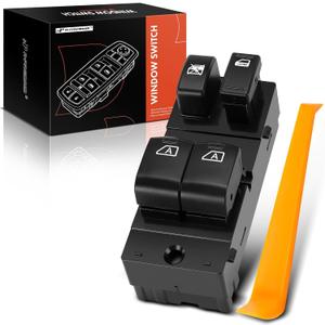A-Premium Master Power Window Switch Compatible with Infiniti Q60 2014-2015 Coupe, G37 2008-2013 Coupe, Front Left Driver Side, Replace# 25401JL44A