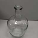 Hewory Large Glass Vase for Decor, 12in Clear Tall Farmhouse Decorative Floor Vase, Round Bubble Balloon Glass Jug Vases for Coffee Table Fireplace Mantel Entryway Living Room Bedroom Kitchen