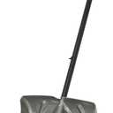Suncast 20" Combination Snow Shovel/Pusher, Grey/Black
