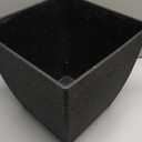 The HC Companies Santa Fe Square Self-Watering Pot - Lightweight Plastic Planter for Herbs & More - Durable Plant Pots for Indoor Plants & Outdoor Plants (12" Black Sand, Pack 2)