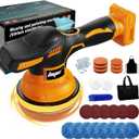 Cordless Car Buffer Polisher for Dewalt 20V Battery, 6 Inch Portable Orbital Buffer Polisher Kit, 8 Variable Speed Car Polisher for Car Detailing/Polishing/Waxing (Battery Not Include)