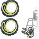 EHUCONELDEX Wheelchair Tyre Covers for Wheelchair Tires,Wheelchair Accessories Wheel Covers to Protect Floors Carpets (Blue, 6 Inches)