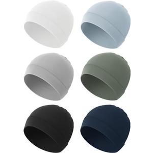 Konssy 6-Pack Baby Beanie Hats for Newborns, Soft Infant Caps for Boys & Girls, 0-6 Months (Blue)