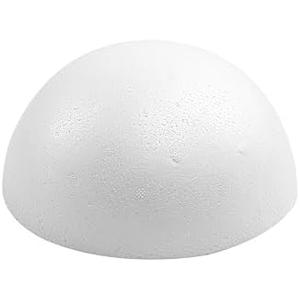 Crafjie 1PCS 11.81 Inchs White Foam Balls Half Round Polystyrene Half Foam Balls Craft Supplies Hemispherical Christmas Craft Ballfor DIY Home Craft Project and Art Decoration