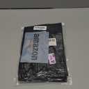 CASYUNE 3 Pack Adult Bibs for Elderly Women Men Clothing Protector with Crumb Catcher Reusable Waterproof Adjustable, Black