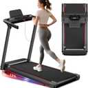 Treadmill with Incline 3-in-1 Portable Treadmills for Home Small, Incline Walking Pad Treadmill with Handle Bar, Walking Pad Foldable with 3.0HP Quiet Brushless, LED Dispay, 300LBS Capacity Black