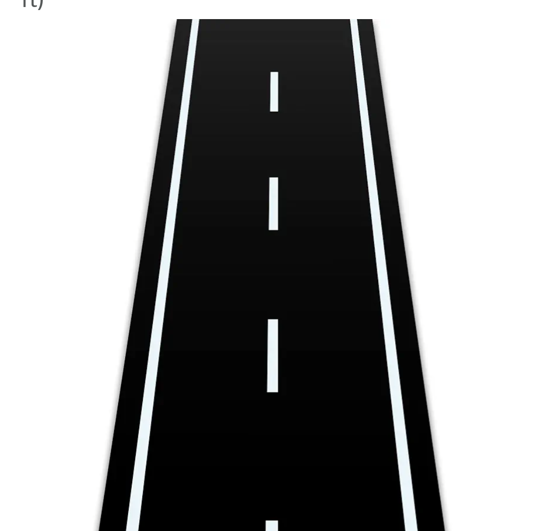 Racetrack Floor Running Black Racer Party Decoration Mat Road Table Runner Long Racetrack Tablecloth Drag for Party(Simple Style,32 ft X 4.5 ft)