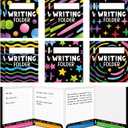 Kisston 12 Pcs Writing Folders with Pockets Bulk Writing Process 4 Pocket Folders Classroom Teaching Supplies for Students Teacher Classroom Kids (Colorful)