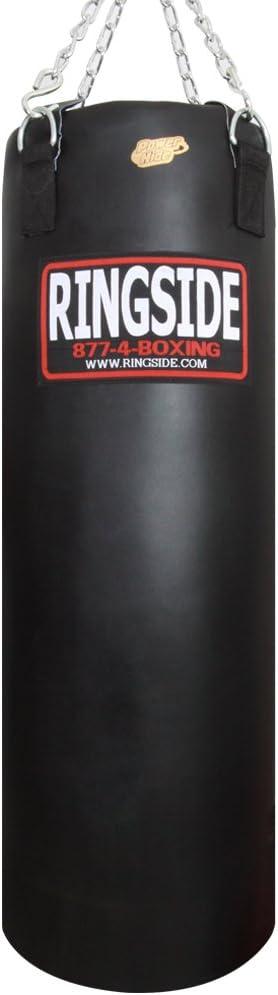 Ringside 100-Pound Powerhide Boxing Punching Heavy Bag (Soft Filled) Black, 100 LBS
