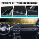 FIILINES Dash Cover for 2022-2025 Honda Civic, Dashboard Mat Accessories Dash Cover Sunshade Nonslip Mesh Protector No Glare Black
