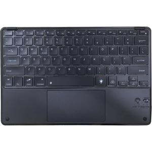 Ultra-Slim Bluetooth Keyboard with Touchpad, Portable Wireless Keyboard, Rechargeable Full Size for Android Windows IOS Tablet & Laptop - Slim Wireless Portable Travel Office Computer Accessories