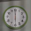 AKCISOT Wall Clock 8 Inch Silent Non-Ticking Modern Clocks Battery Operated - Analog Small Classic for Office, Home, Bathroom, Kitchen, Bedroom, School(Olive Green)