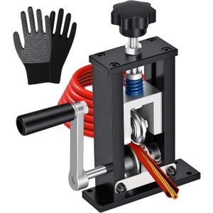 Manual Wire Stripping Machine, Gauge Wire 0.06"-1", Scrapping Copper Wire Peeler Machine, Drill Powered/Hand Crank Dual-drive Wire Stripper Tool for Scrap Copper Recycling & DIY etc.