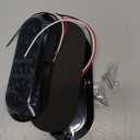 TMH 6" Oval Smoked Lens/Red LED Trailer Tail Light Surface Mount 10 LED Waterproof Stop Brake Turn Trailer Lights for Truck RV Bus Lorry Low-High Brightness 12V DC, 2PCS