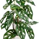 Fake Plants 21.7'' Faux Monstera Plant Tall Artificial Plants Indoor with Pots Faux Plants Fake Potted Plants Artificial Decor Fake Monstera Silk Plants for Home Living Room Bedroom Bathroom Office
