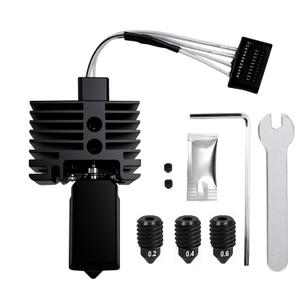 Hotend Complete Kit for Bambu Labs P1P P1S 3D Printer,Full Assembly Hot End Print with Thermistor,Ceramic Heater, 0.2/0.4/0.6mm Nozzle, Silicone Sock, Heating Block (Not for X1 Series)