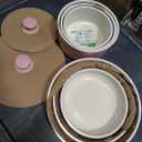 GreenLife 10 Piece Nonstick Pots & Pans Set, Detachable Handle & Stackable Cookware Set, Non Toxic PFAS-Free Skillets, Induction Kitchen Pans, Space Saving, Serving Bowls, Oven Safe, Light Pink